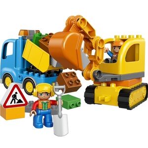 LEGO DUPLO Town Truck & Tracked Excavator 10812 Dump Truck and Excavator